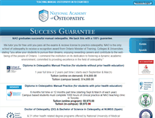 Tablet Screenshot of nationalacademyofosteopathy.com